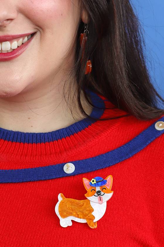 Erstwilder Susan The Corgi Brooch