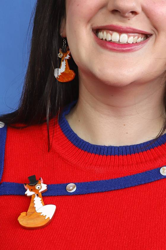 Erstwilder Felix The Fox Brooch