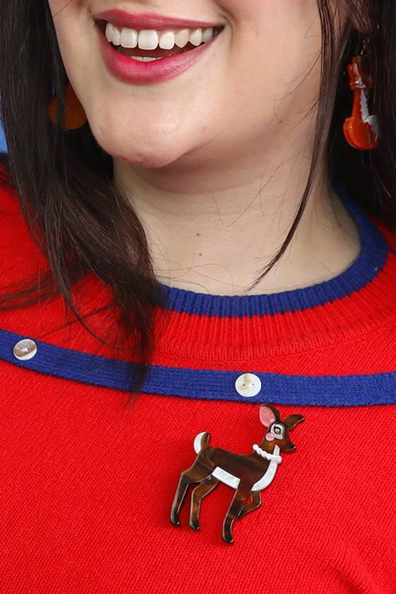 Erstwilder Penny The Deer Brooch