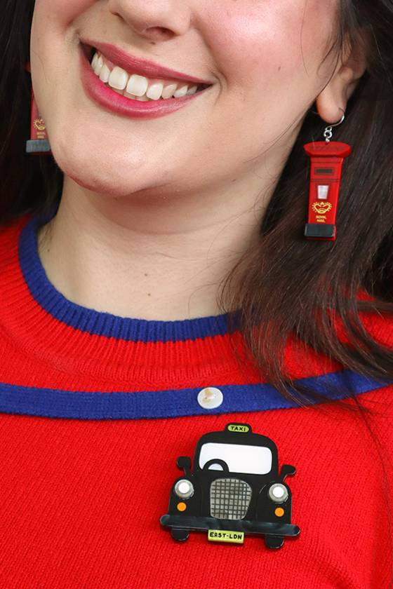 Erstwilder Black Cab Brooch