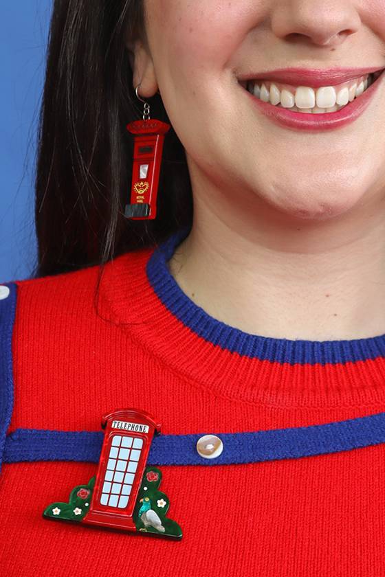 Erstwilder London Calling Brooch