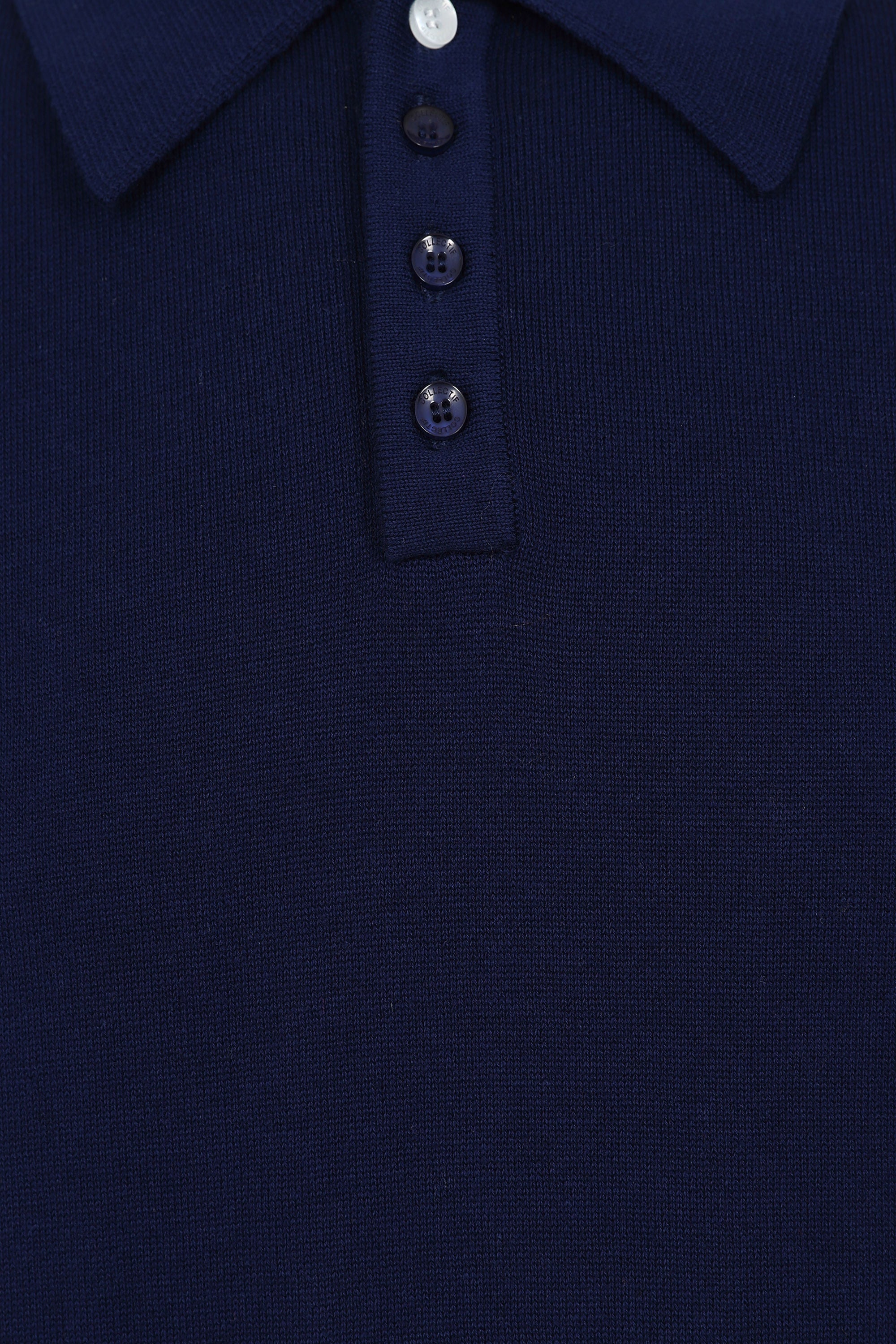 Pablo Plain Navy Knitted Polo