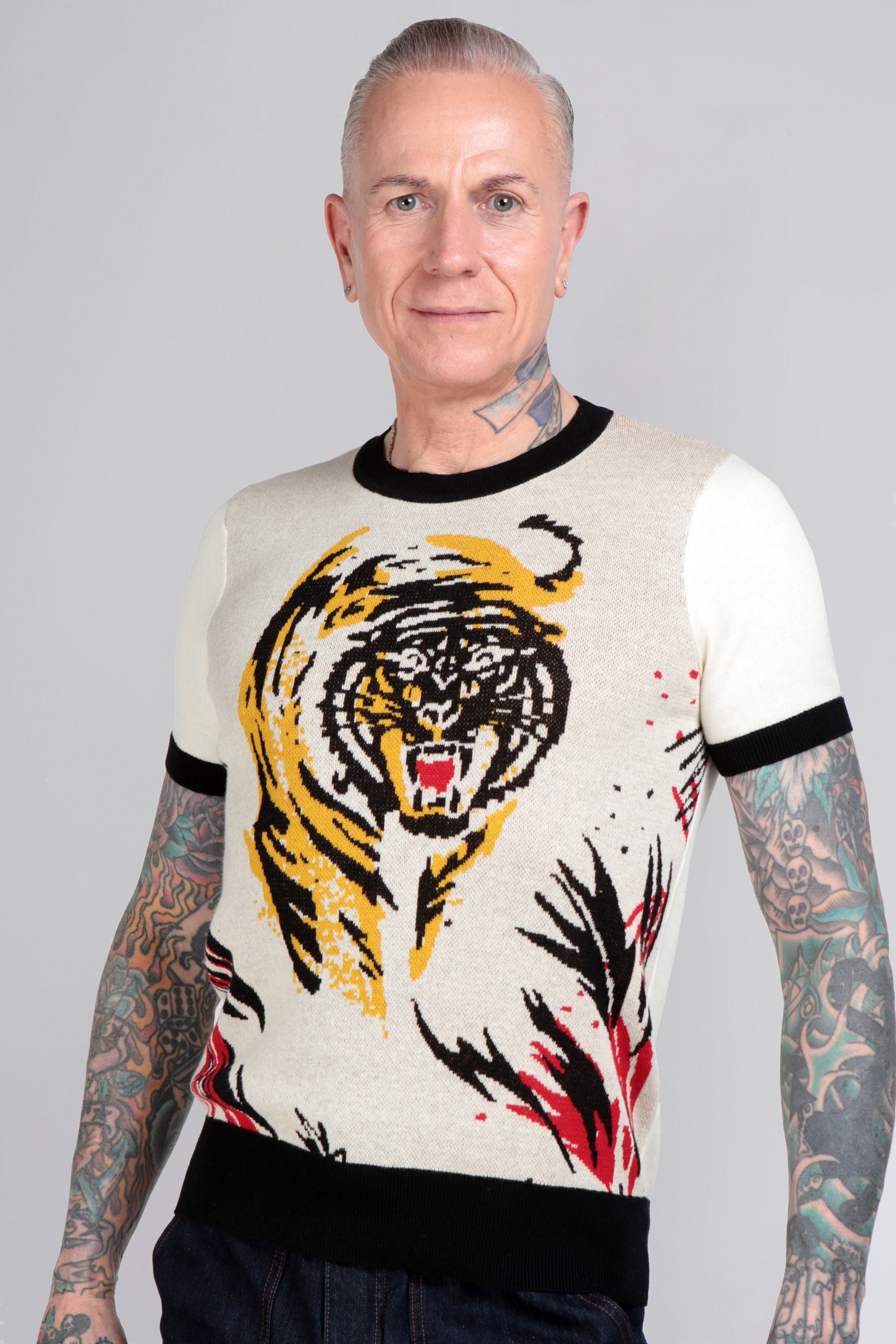 Scott Deep Jungle Knitted Top