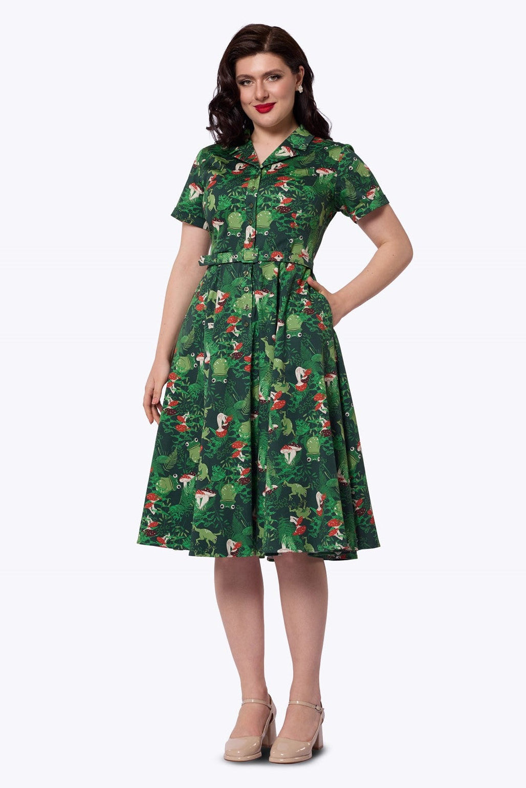 Caterina Frog Forest Swing Dress