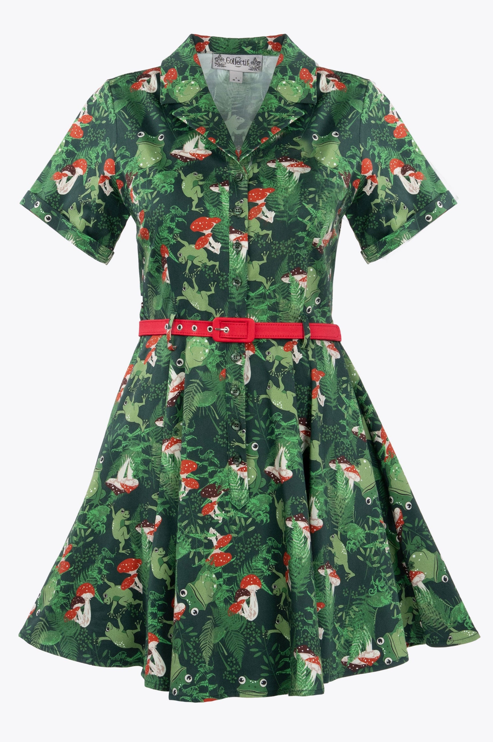 Caterina Frog Forest Mini Dress