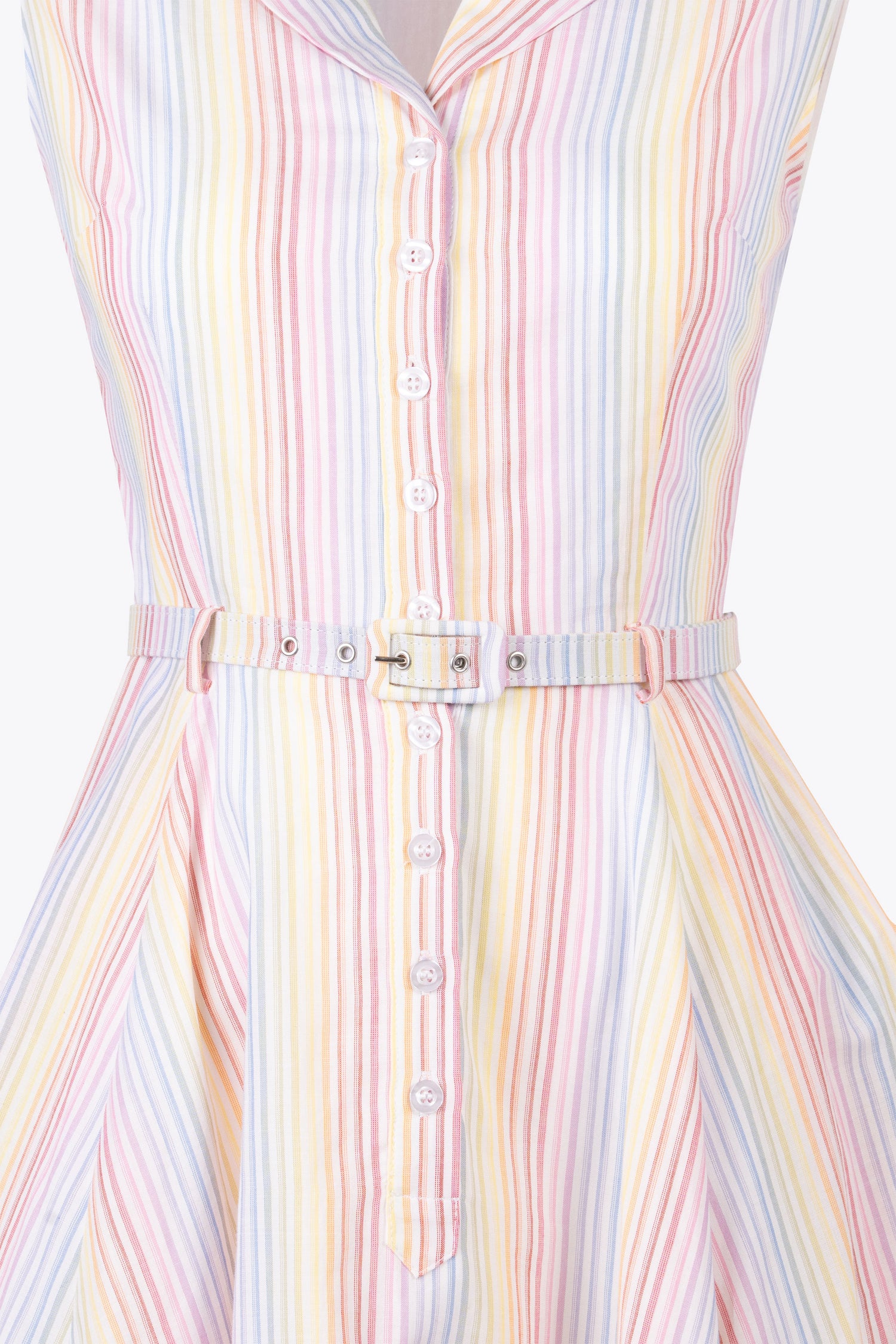 Caterina Sleeveless Sherbet Stripe Dress