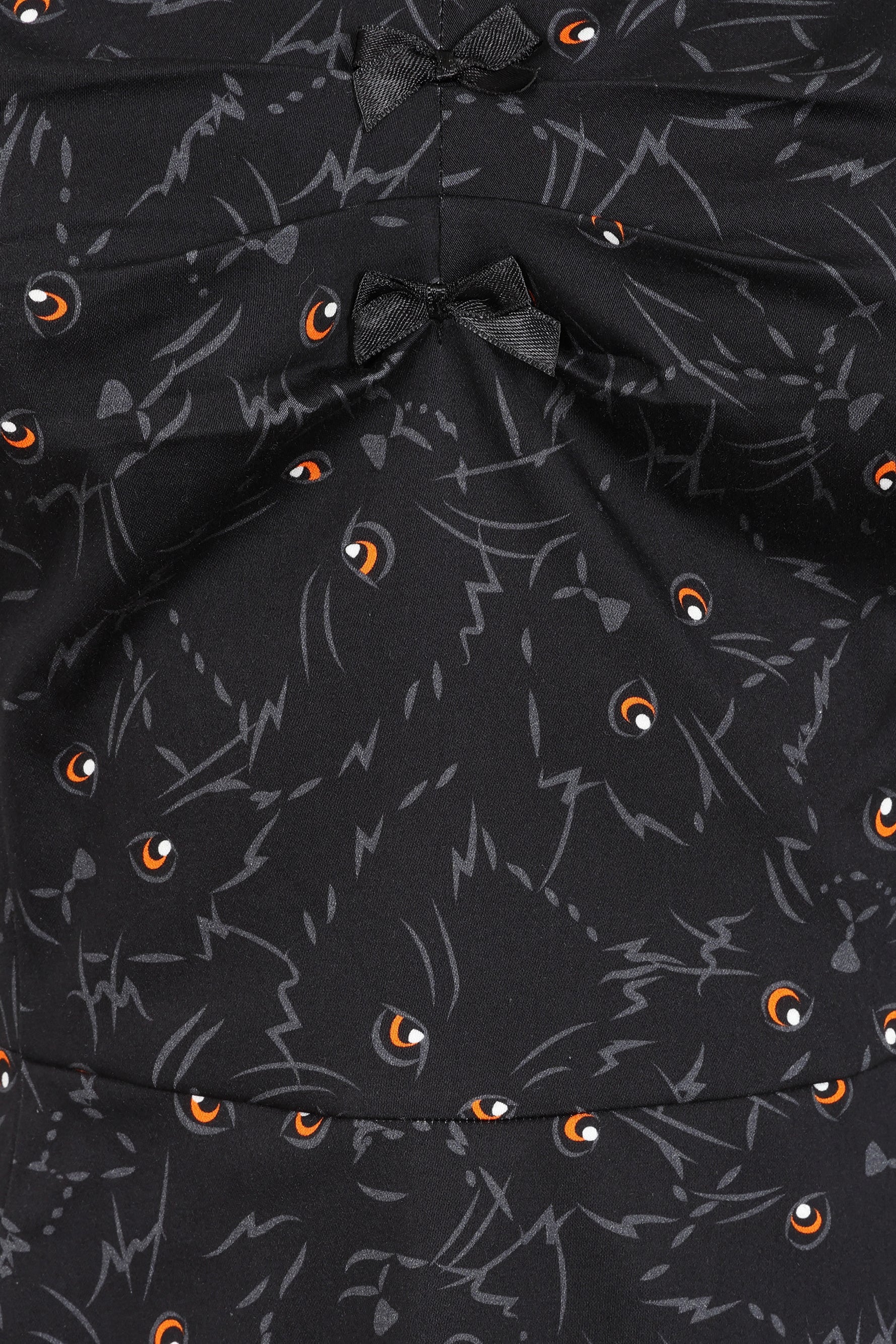 Dolores Black Cats Mini Dress