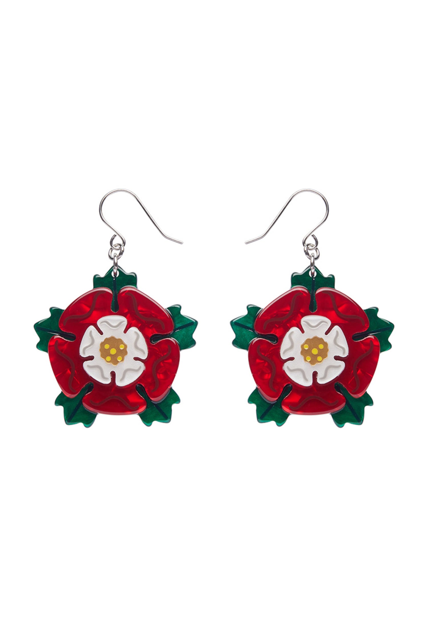 Erstwilder Tudor Rose Drop Earrings