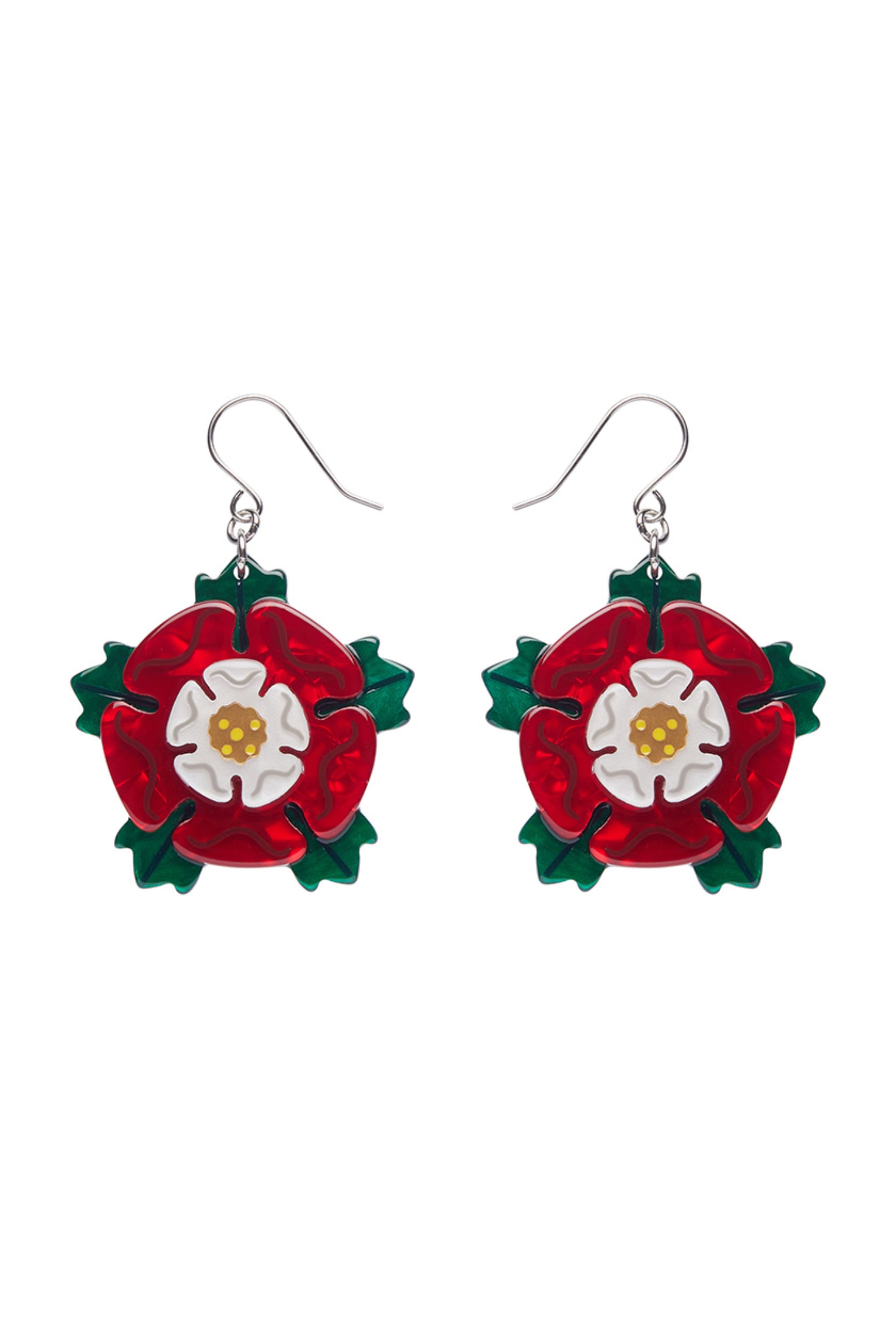 Erstwilder Tudor Rose Drop Earrings