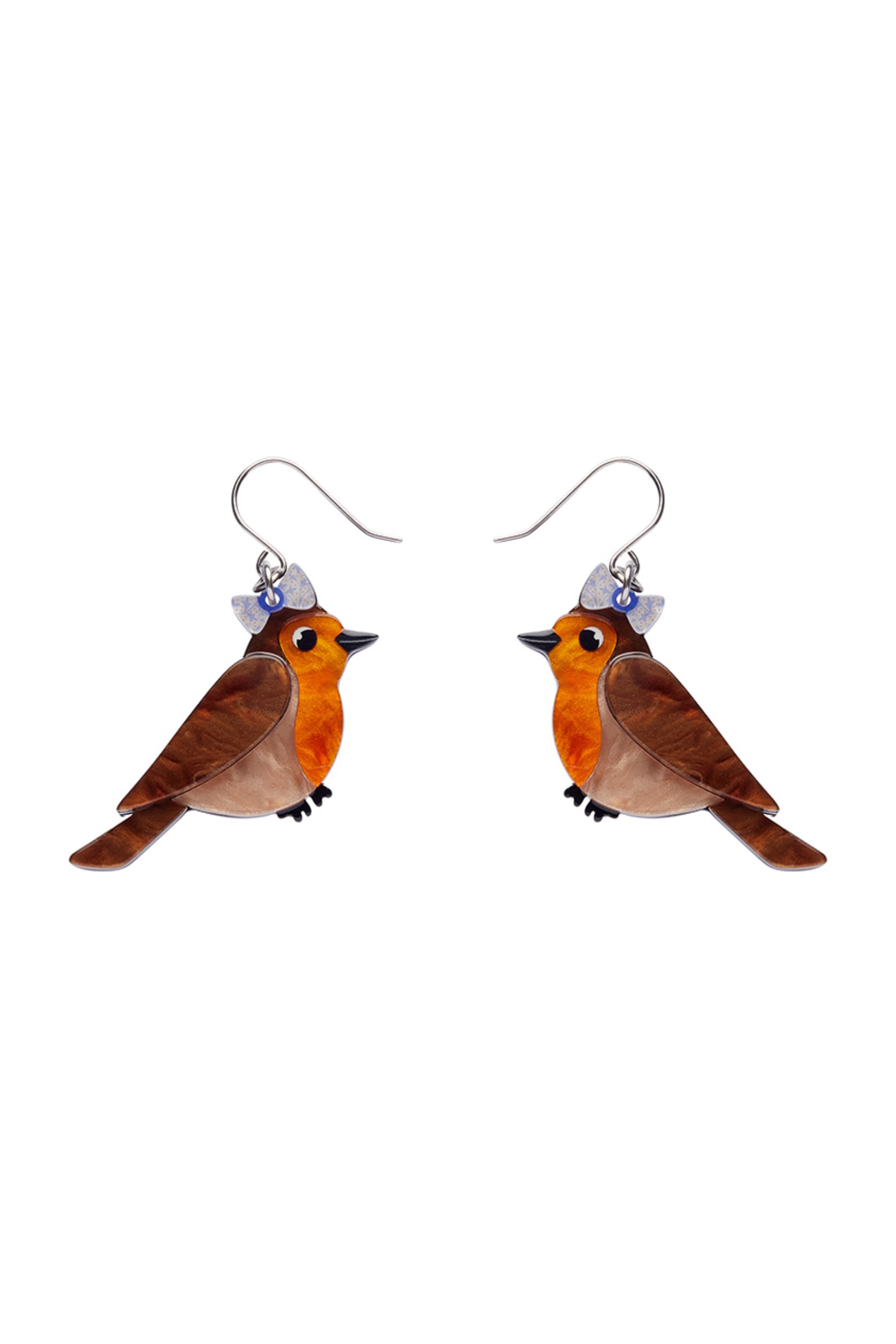 Erstwilder Rosie the Robin Drop Earrings
