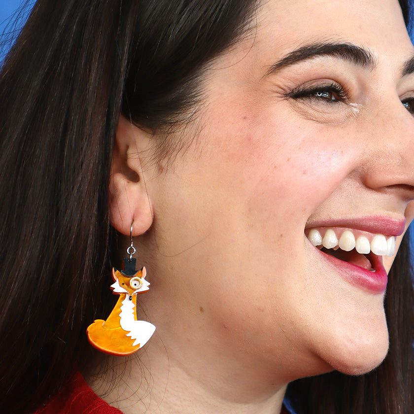 Erstwilder Felix The Fox Drop Earrings