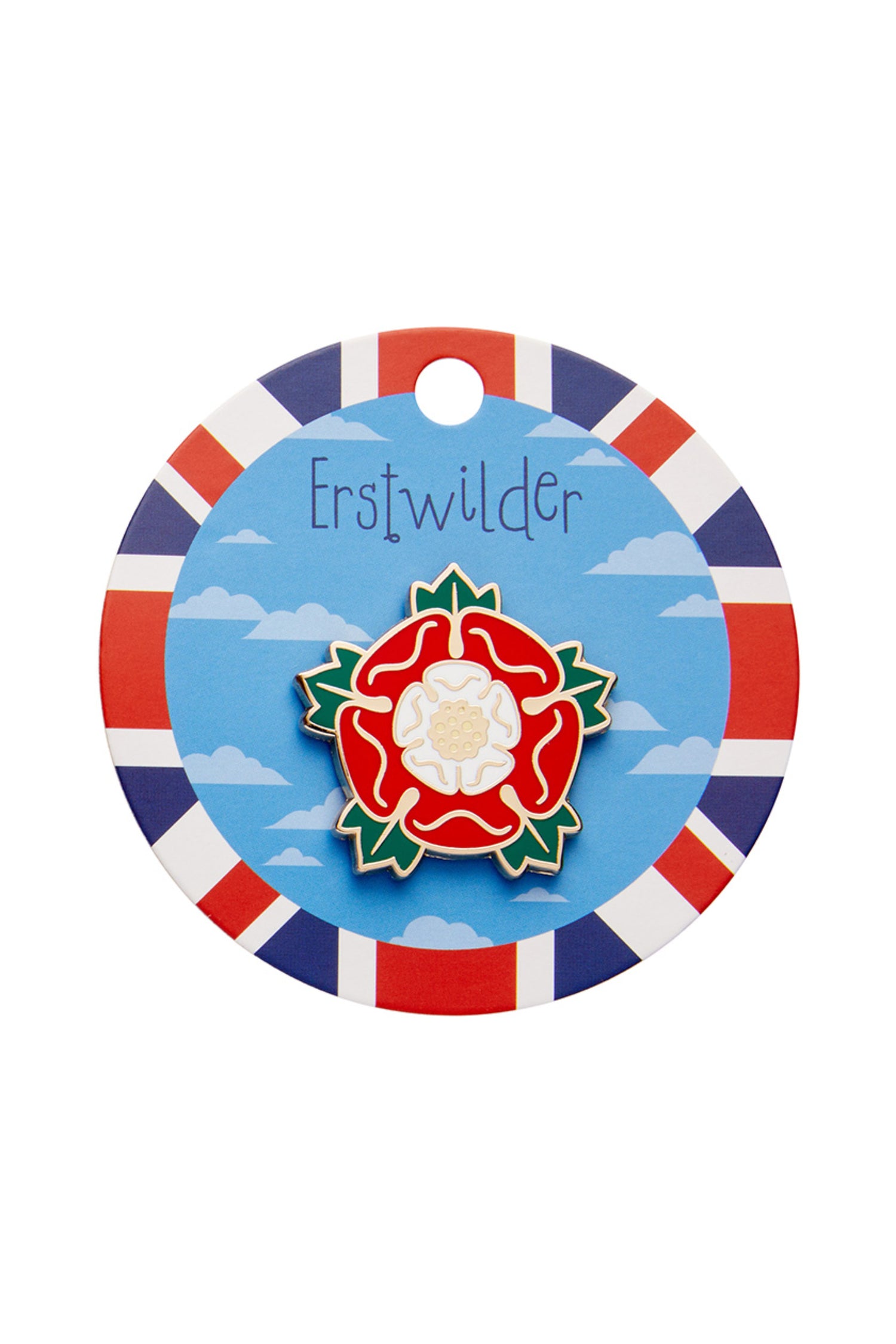 Erstwilder Tudor Rose Enamel Pin