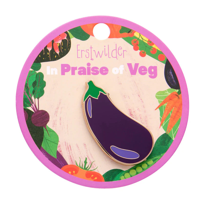 Eggplant Envy Enamel Pin