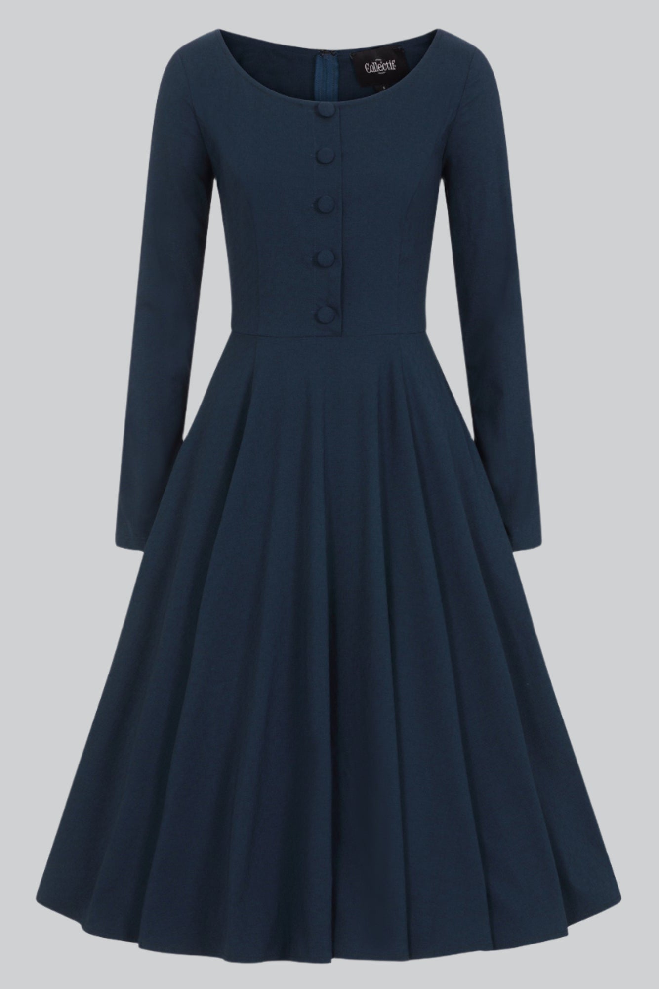 Edith Teal Swing Dress