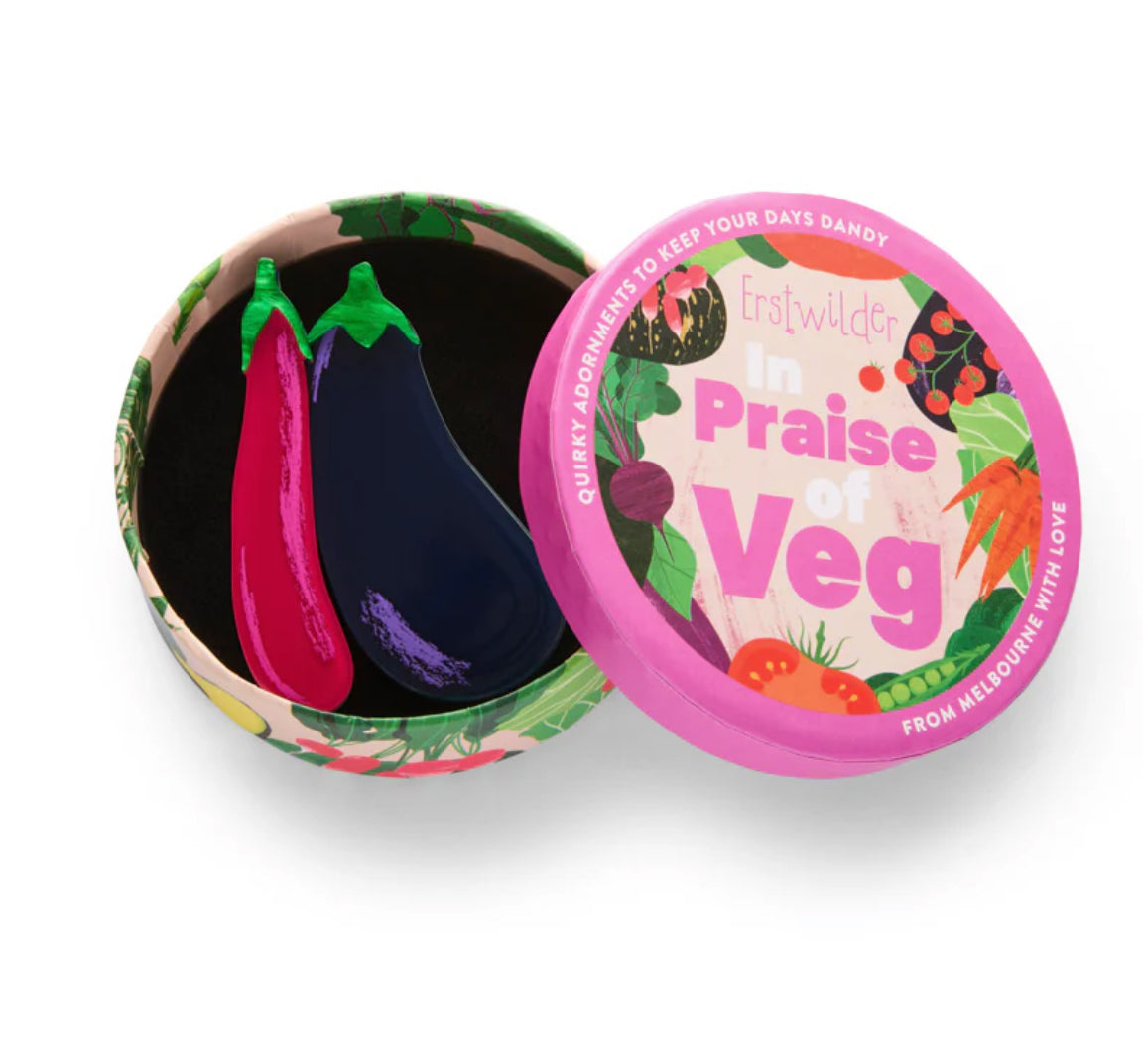 Eggplant Envy Brooch