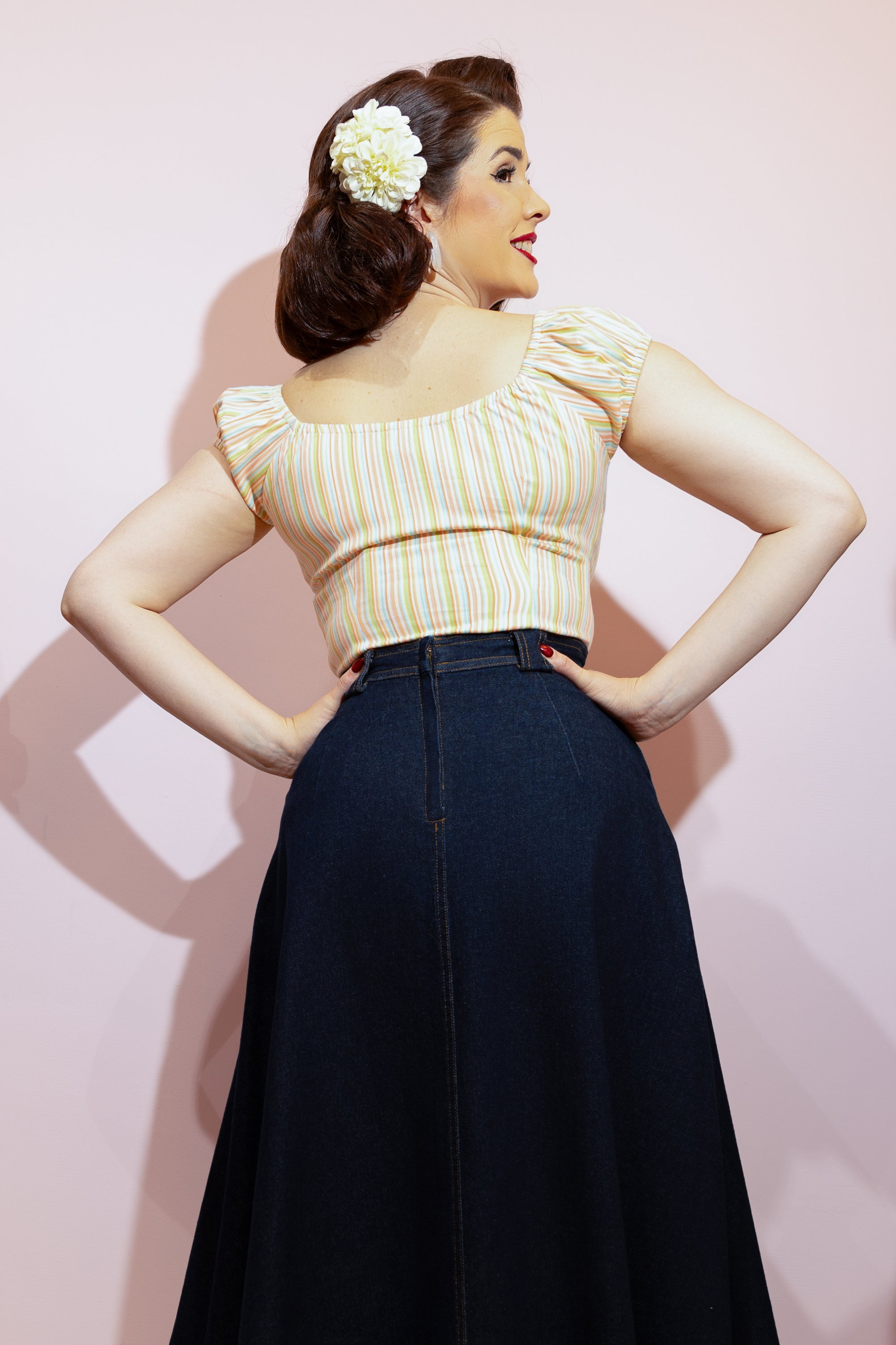 Lorena Pastel Stripe Top