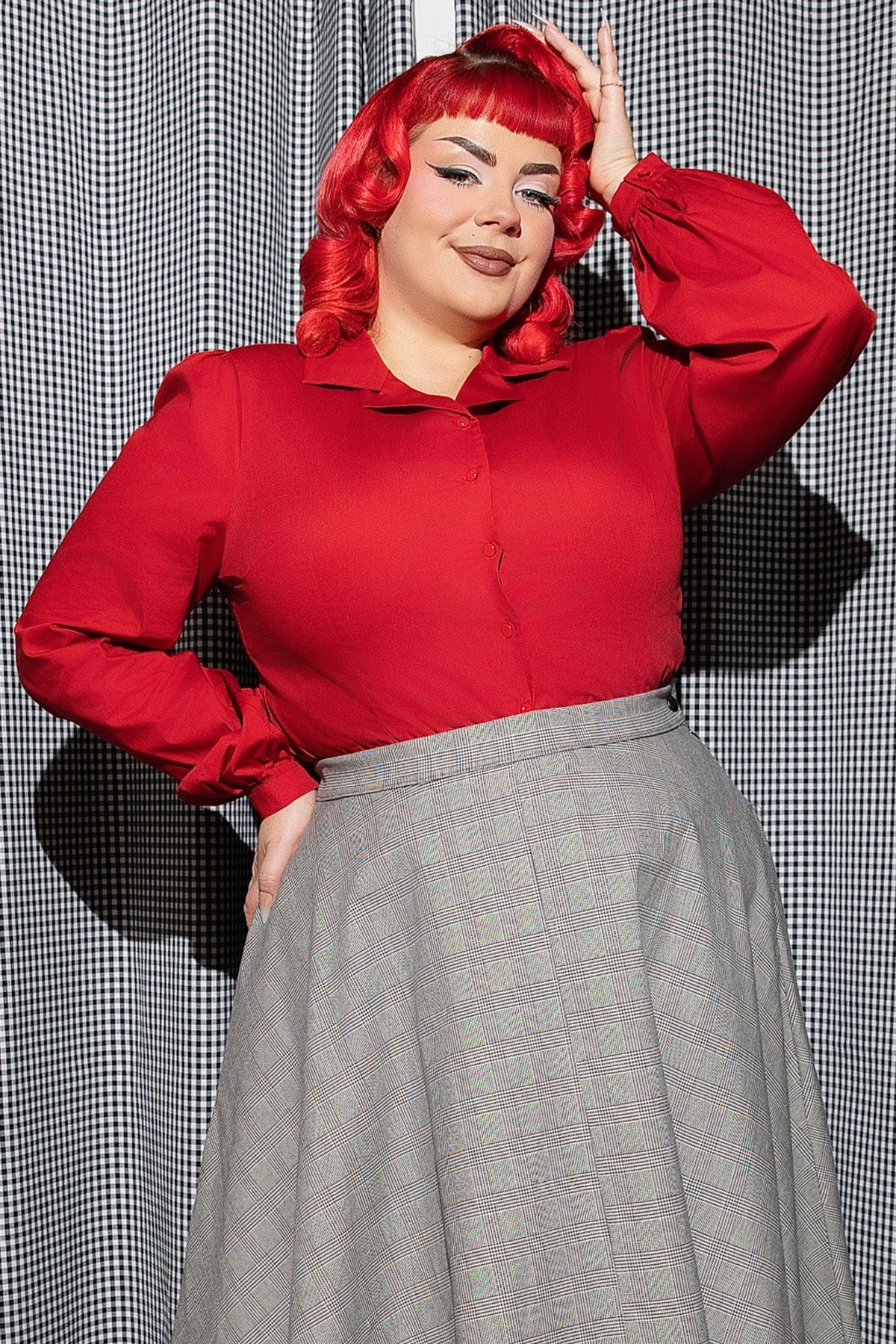 Jerry Vintage Rosewood Blouse