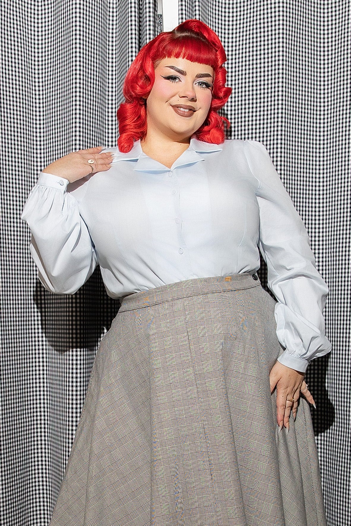 Jerry Powder Blue Blouse