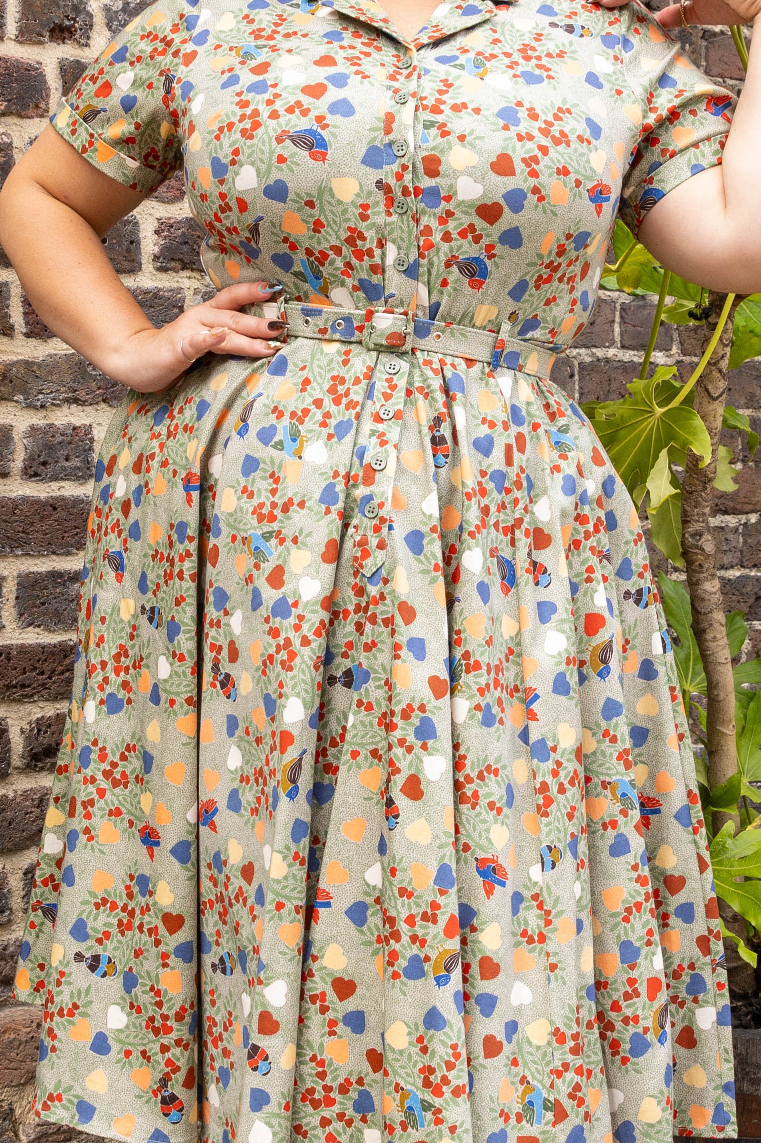 Caterina Love Birds Swing Dress