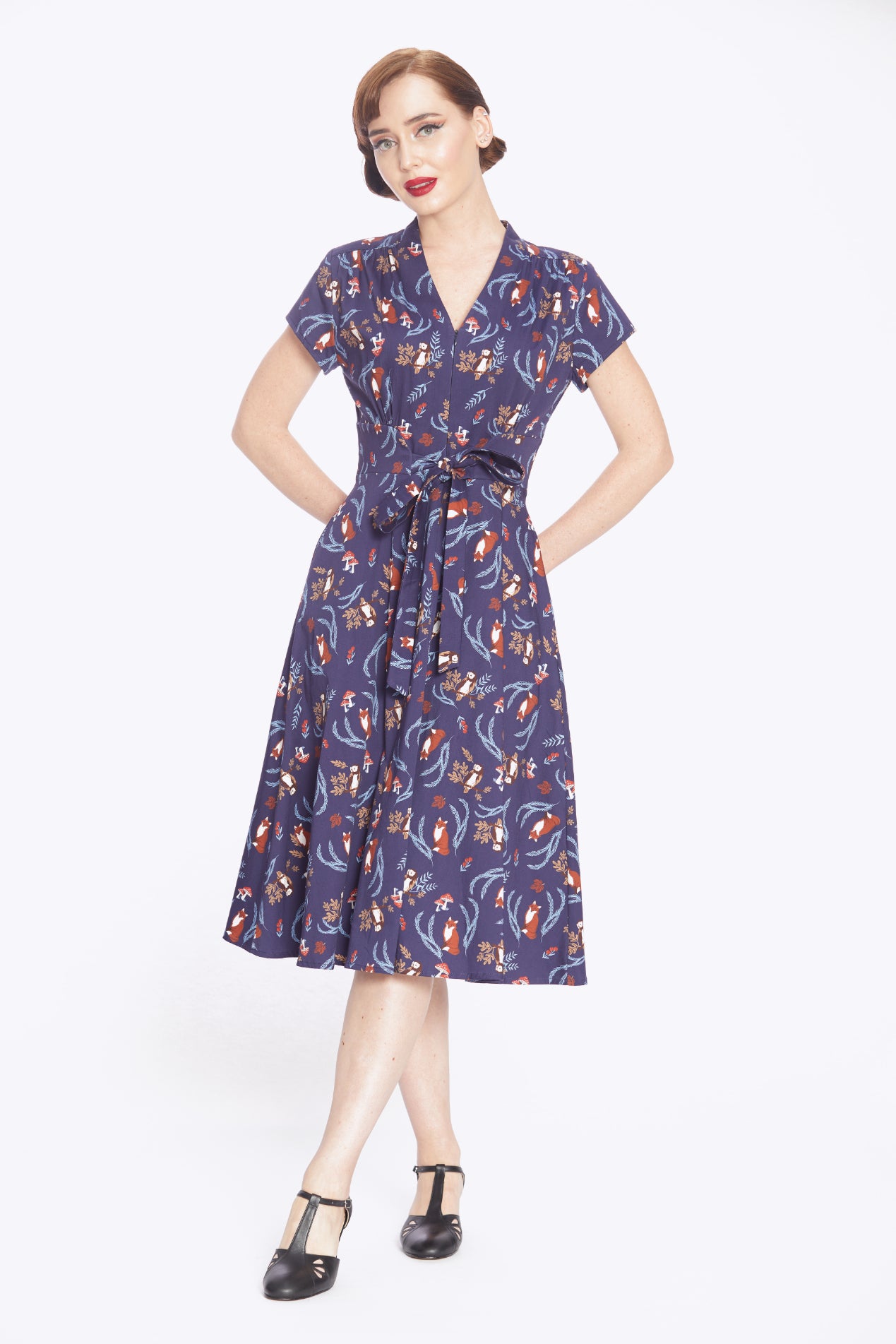 Foxy Forest Swing Dress