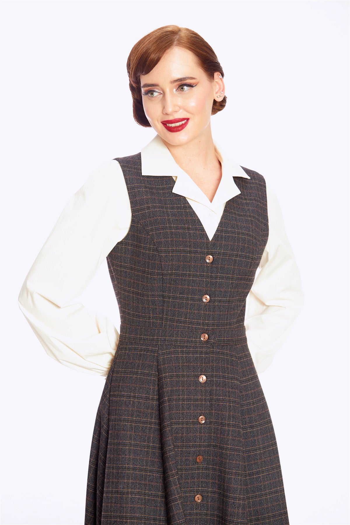 Stella Heritage Check Pinafore Dress