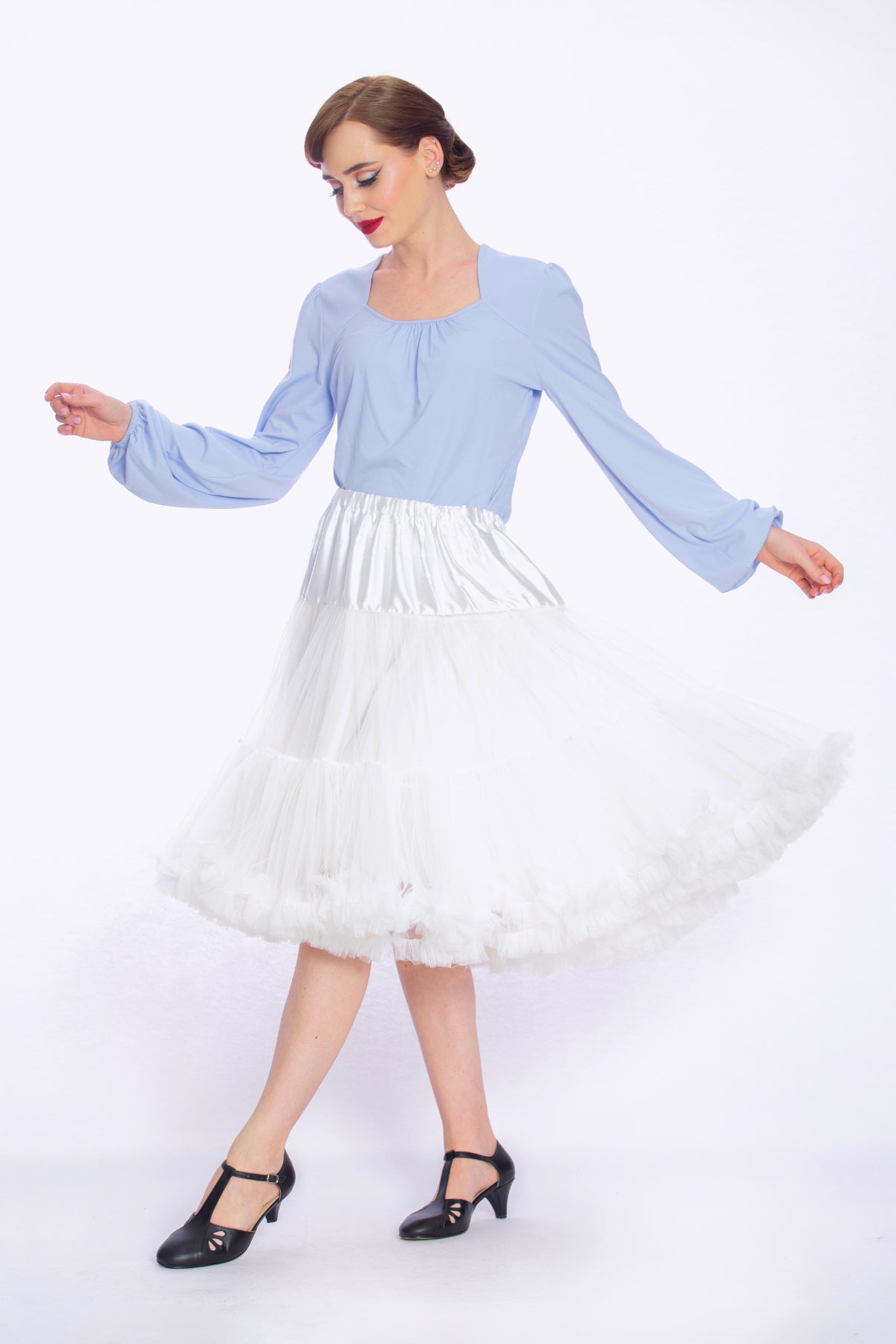 Doris Luxury Petticoat White