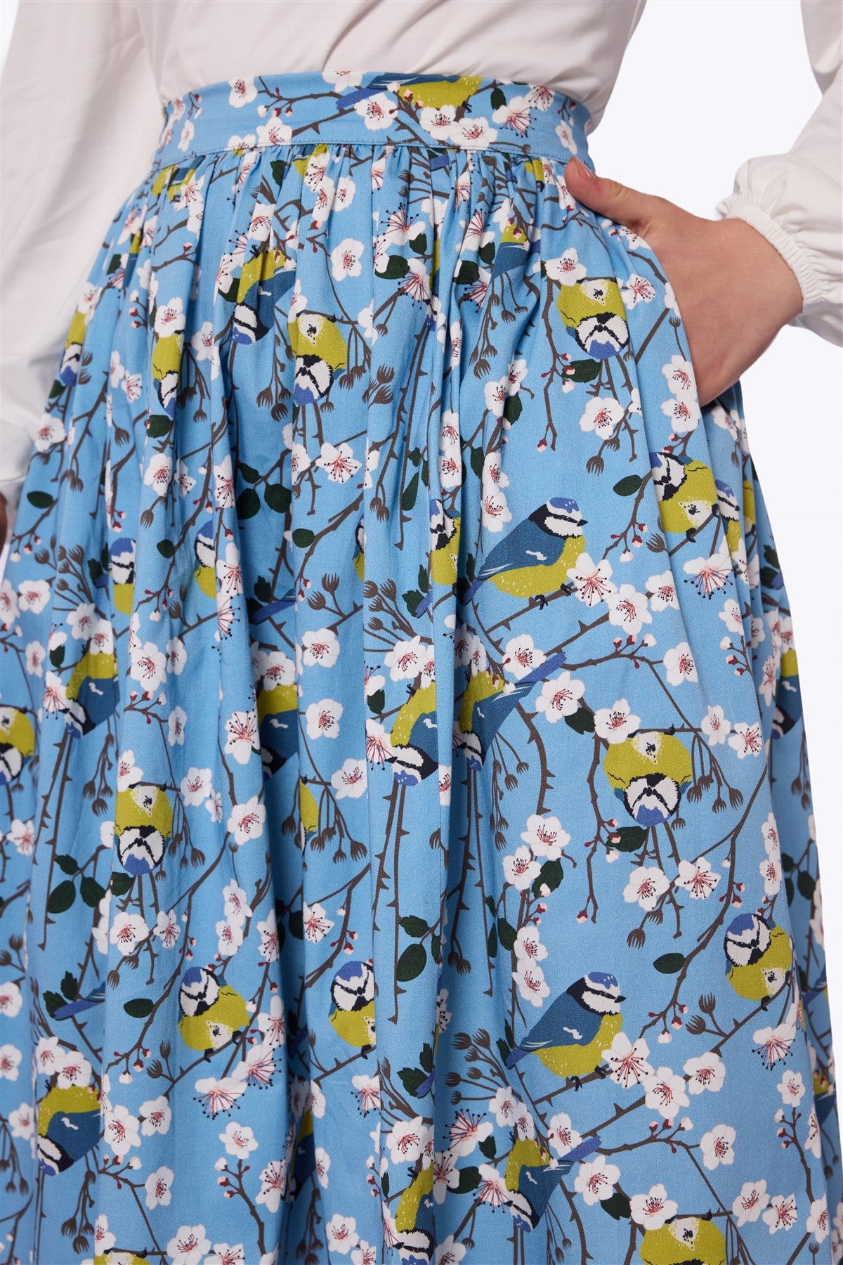 Jasmine Blossom Birds Skirt