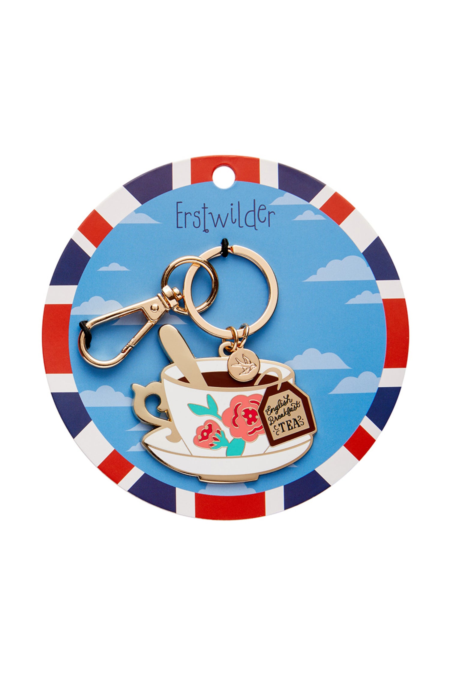 Erstwilder Fancy A Cuppa Enamel Key Ring