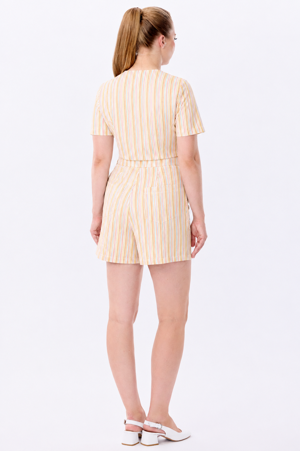 Nancy Pastel Stripe Shorts