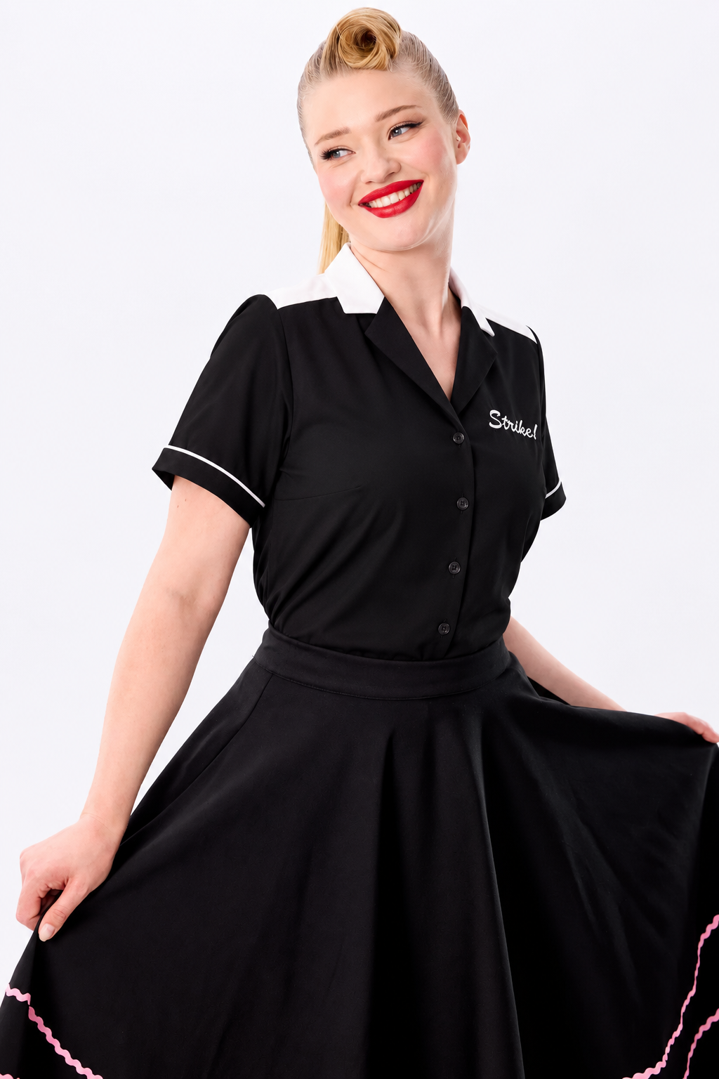 Rita Strike! Black Bowling Shirt