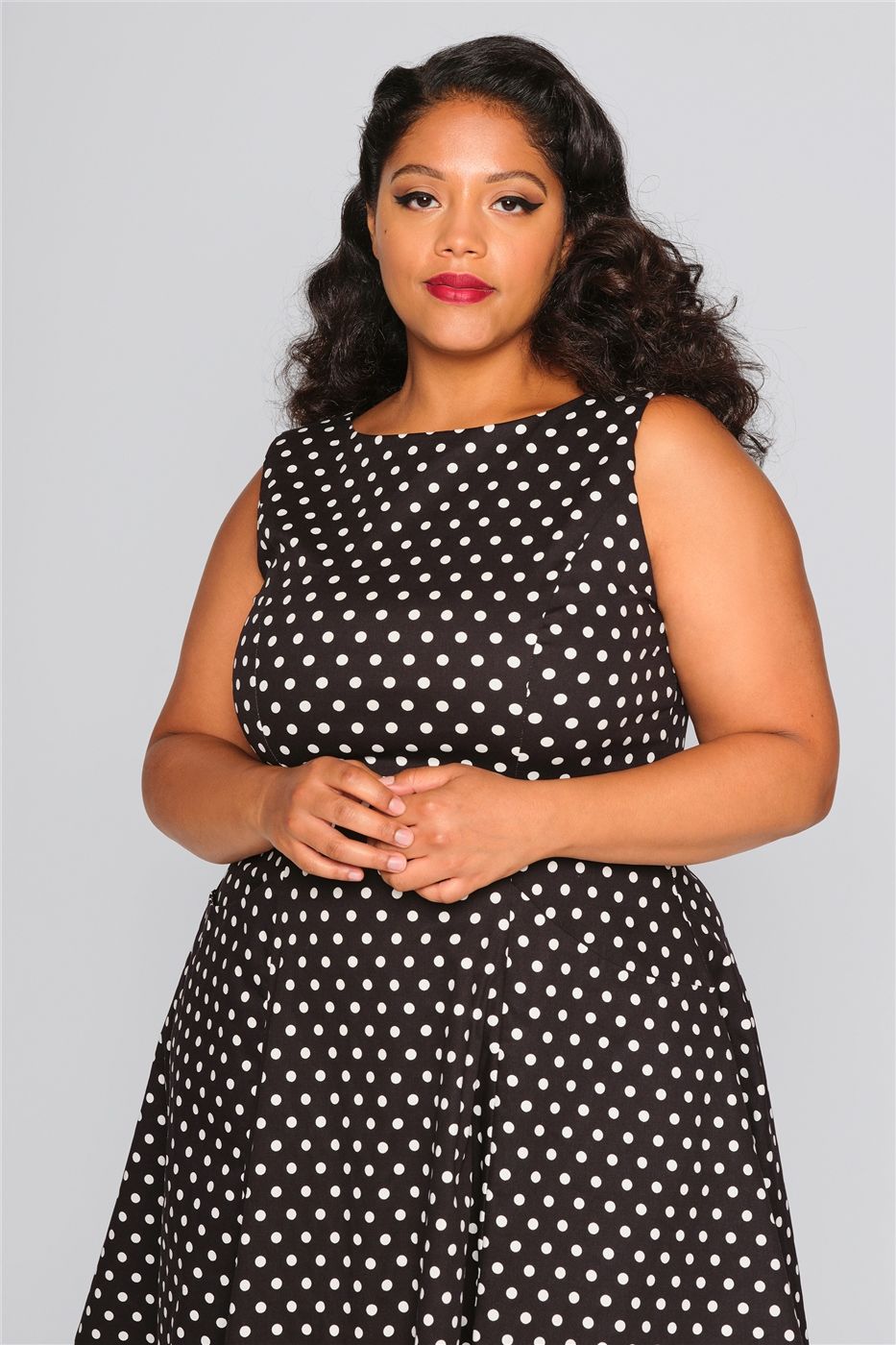 Hepburn Polka Dot Doll Dress