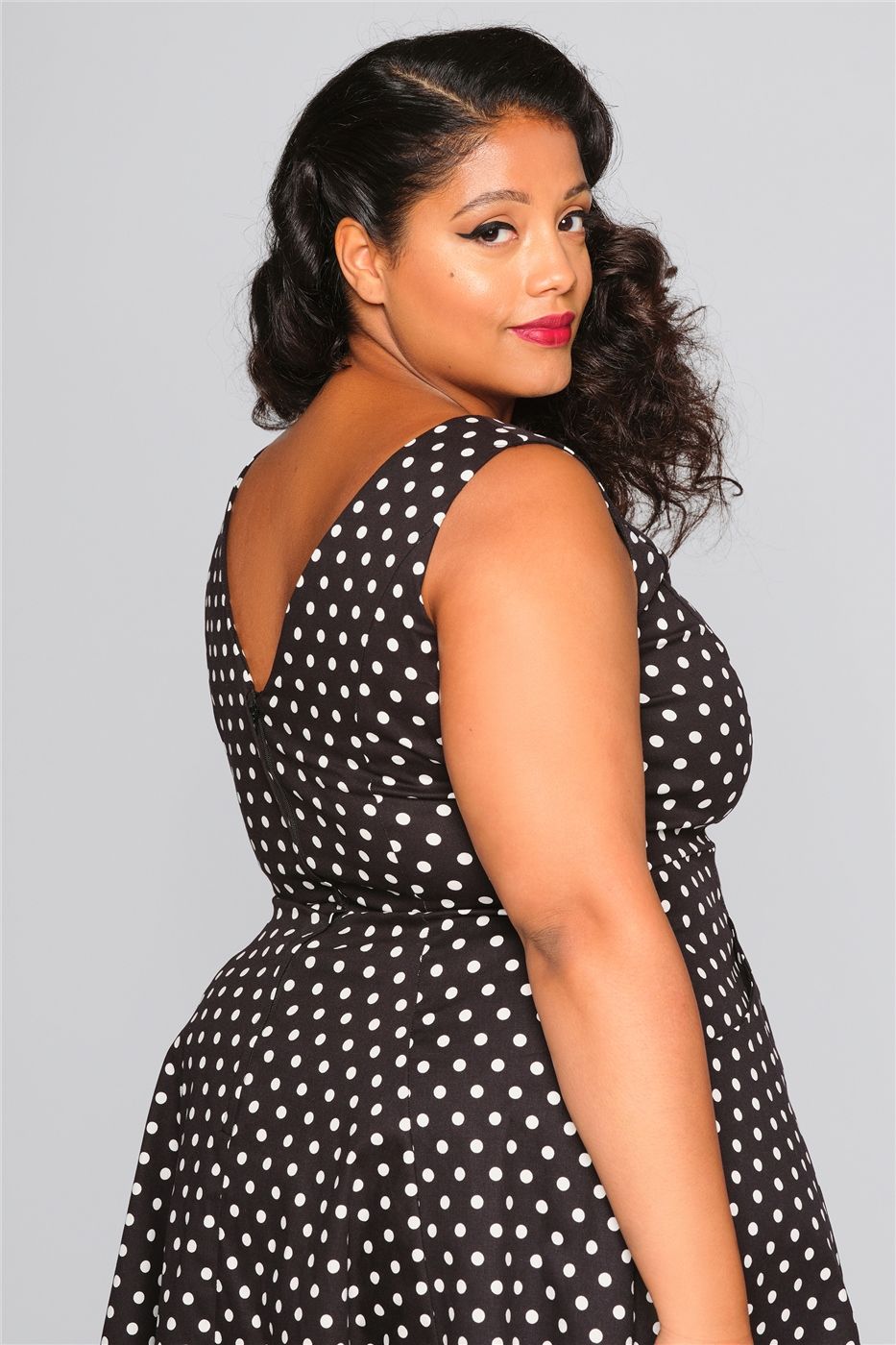 Hepburn Polka Dot Doll Dress
