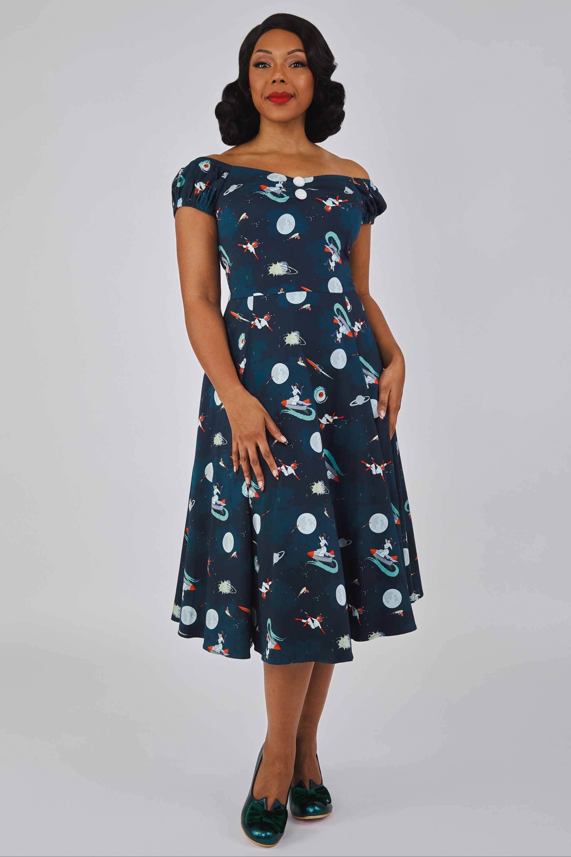Dolores Space Pin Up Doll Dress
