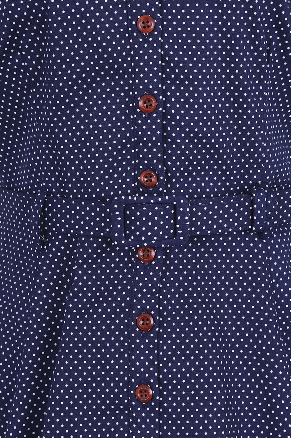 Caterina Mini Polka Swing Dress
