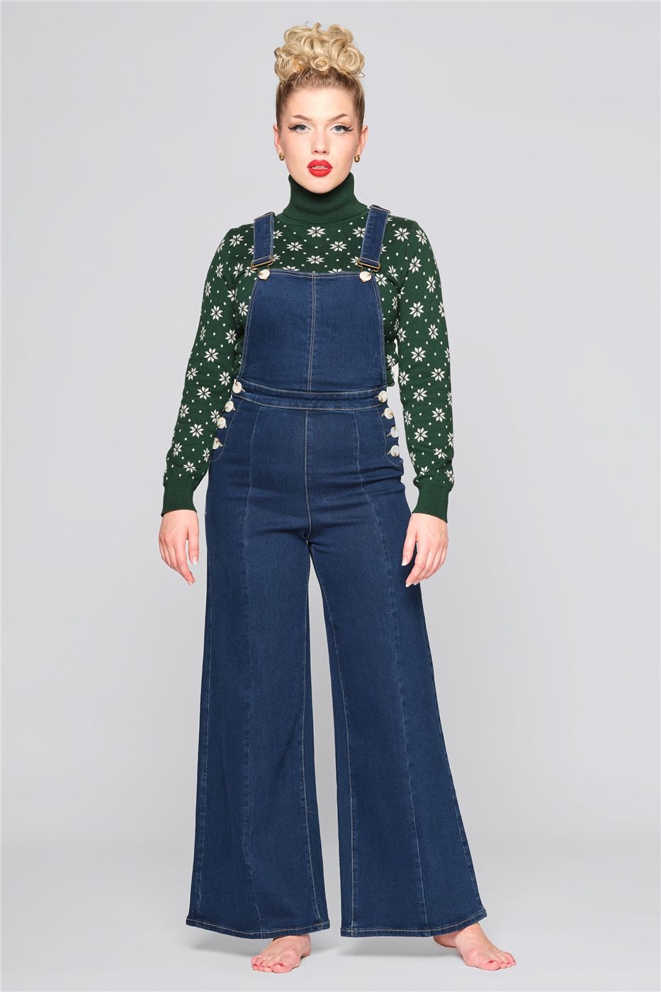 Thelma Denim Dungarees