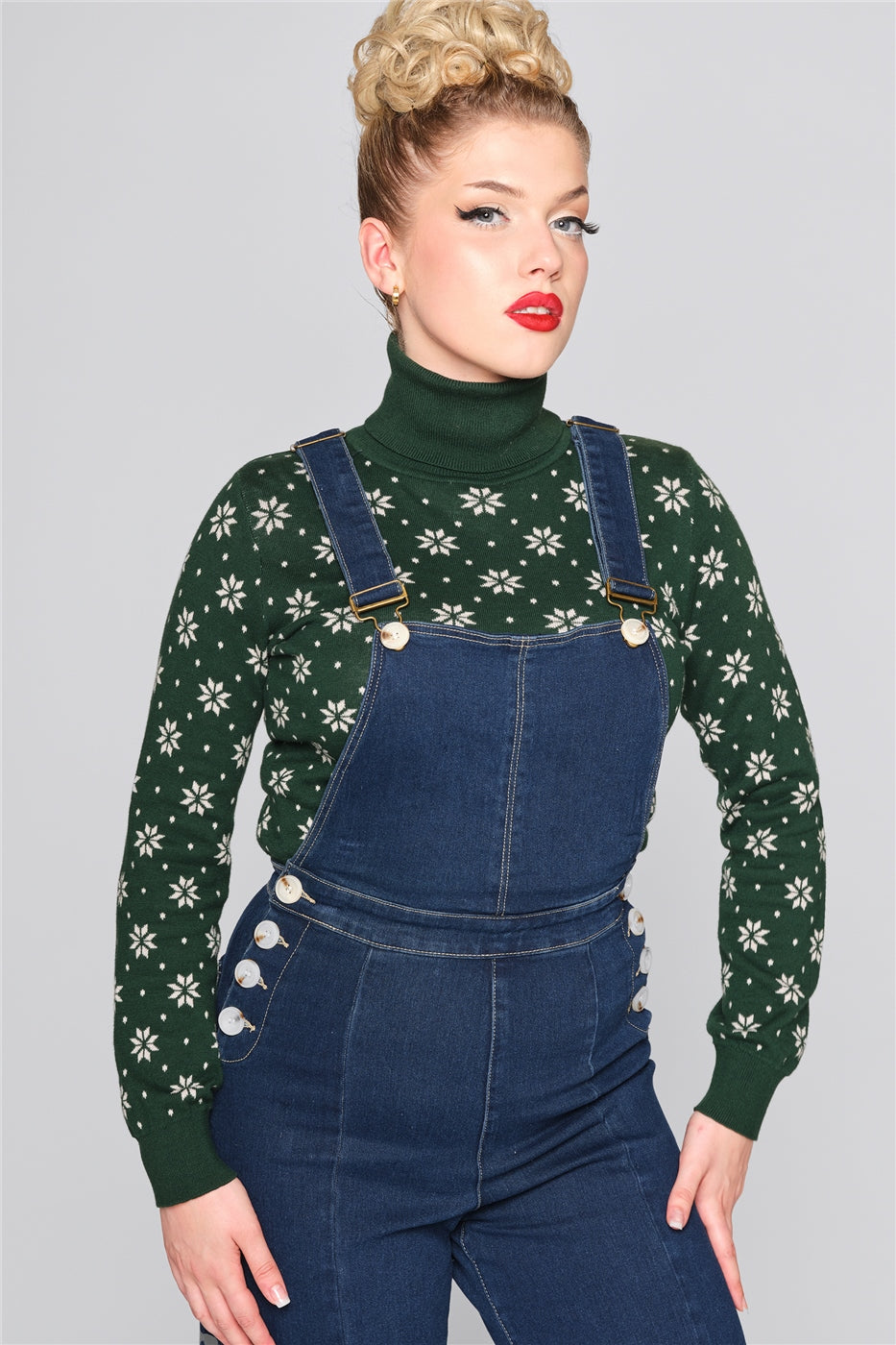 Thelma Denim Dungarees