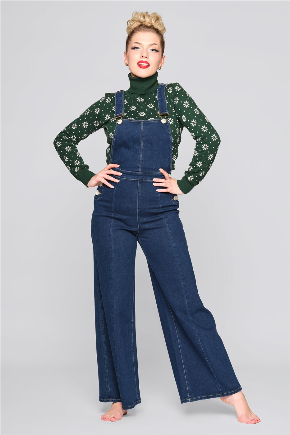 Thelma Denim Dungarees