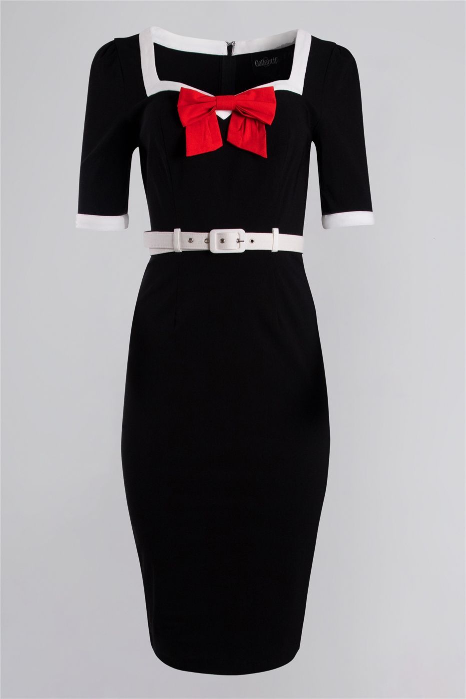 Sadie Black 50s Pencil Dress Collectif Vintage - Main Image