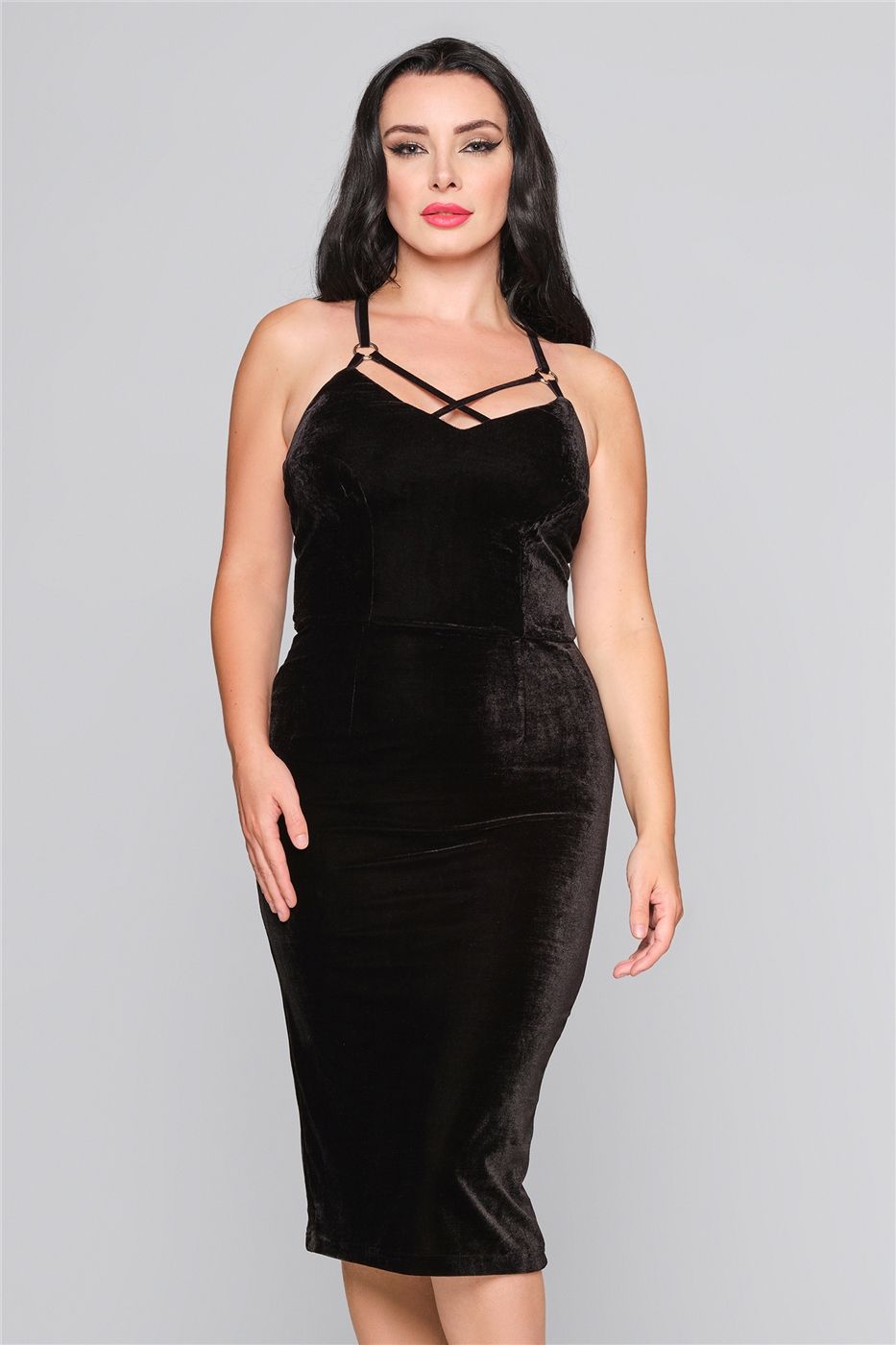 black velvet pencil dress Black Velvet Cover Girl Pencil Dress
