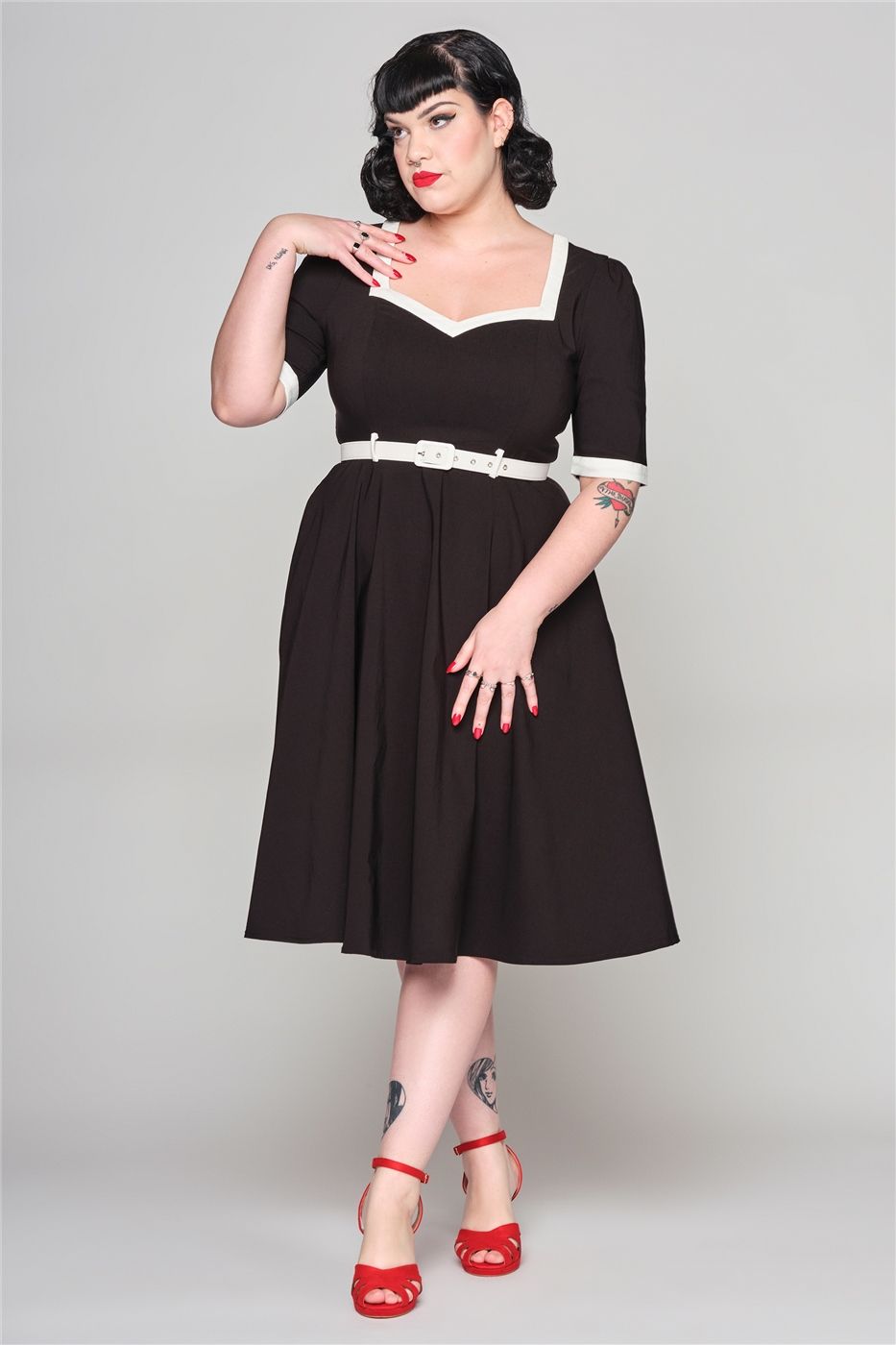 Sadie 50s Black Swing Dress Sadie 50s Black Swing Dress