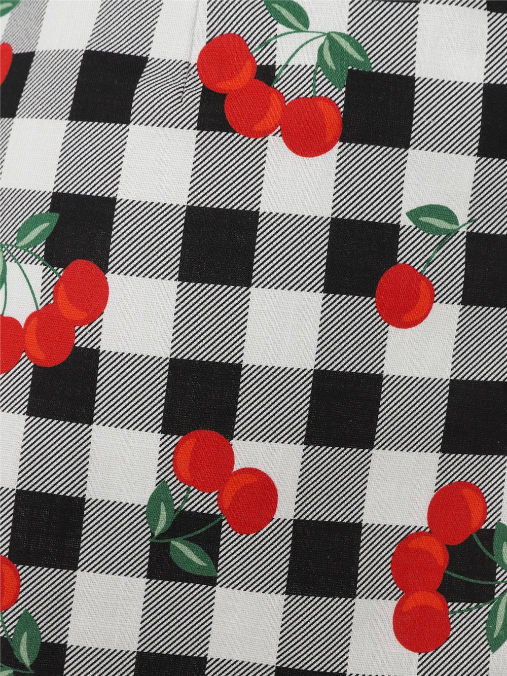 Emilia Gingham Cherries Frill Shorts