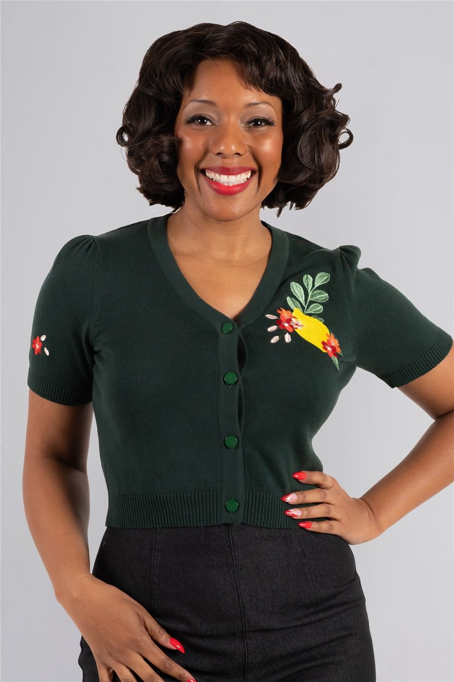 June Lemon Bloom Cardigan