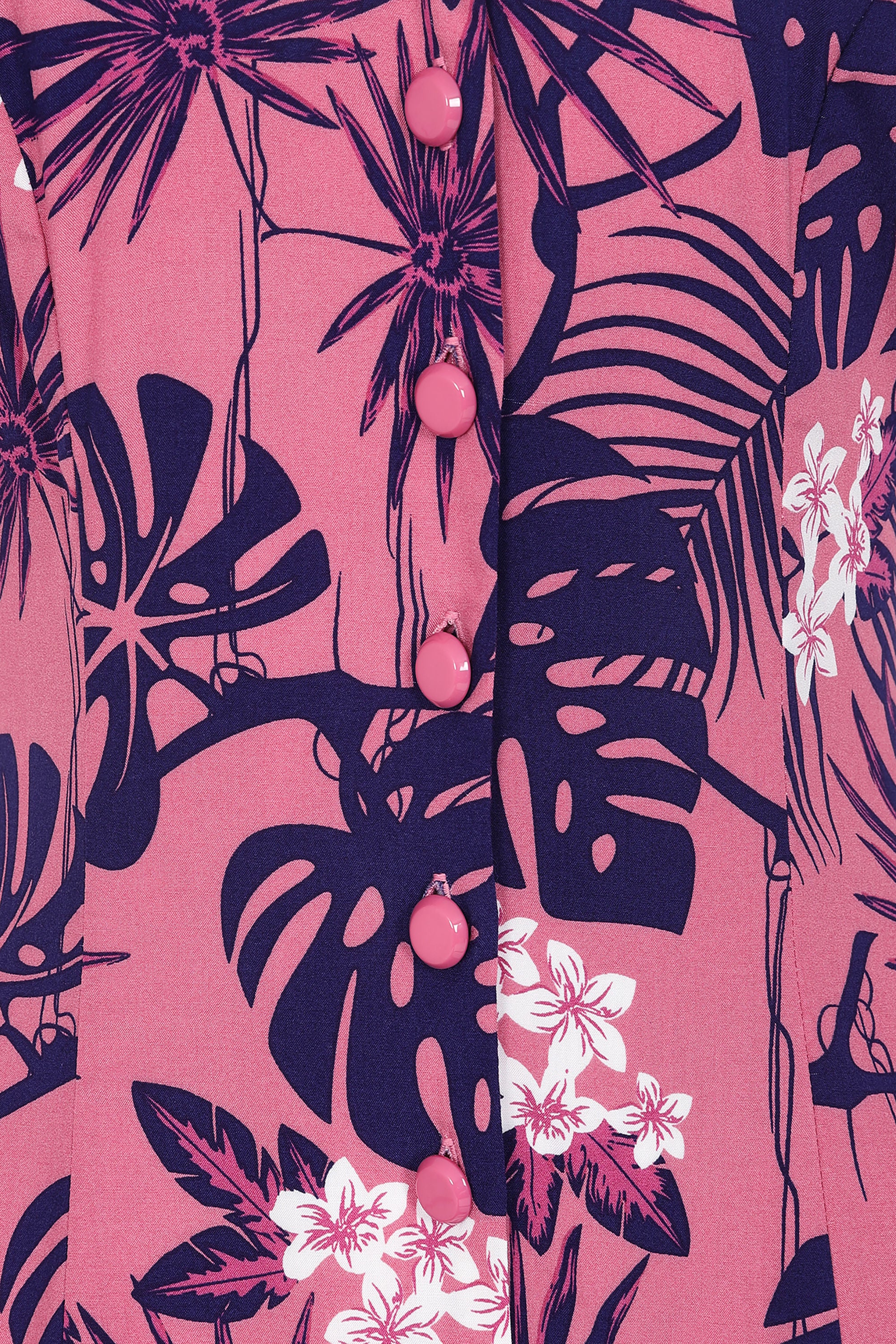 Riley Tropical Print Swing Dress