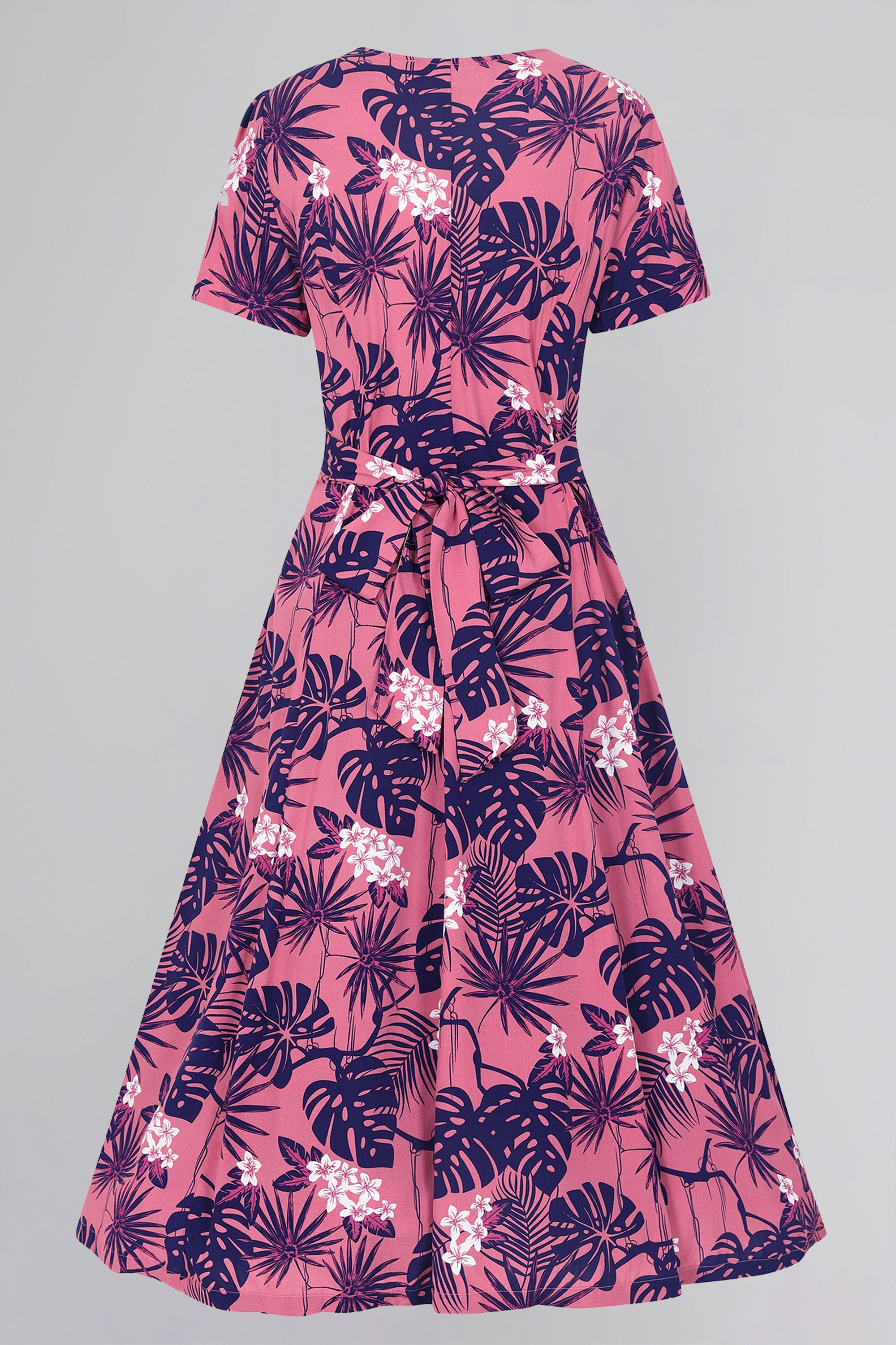 Riley Tropical Print Swing Dress