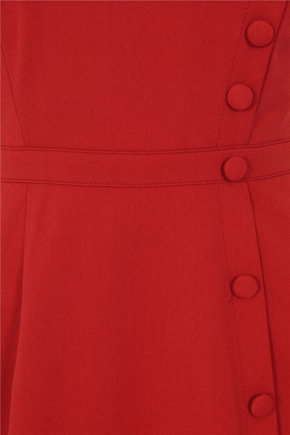 Cherylin Plain Flared Dress