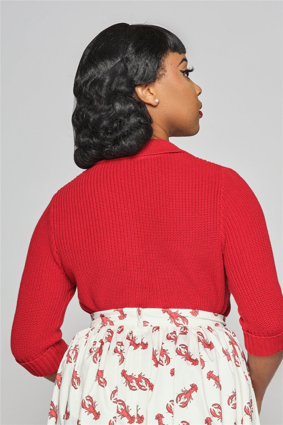Orchid Red Cardigan