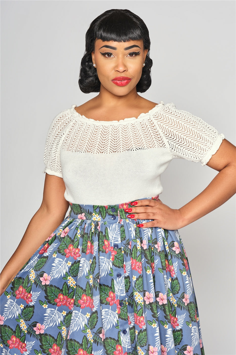 Mariana Tropical Oasis Swing Skirt