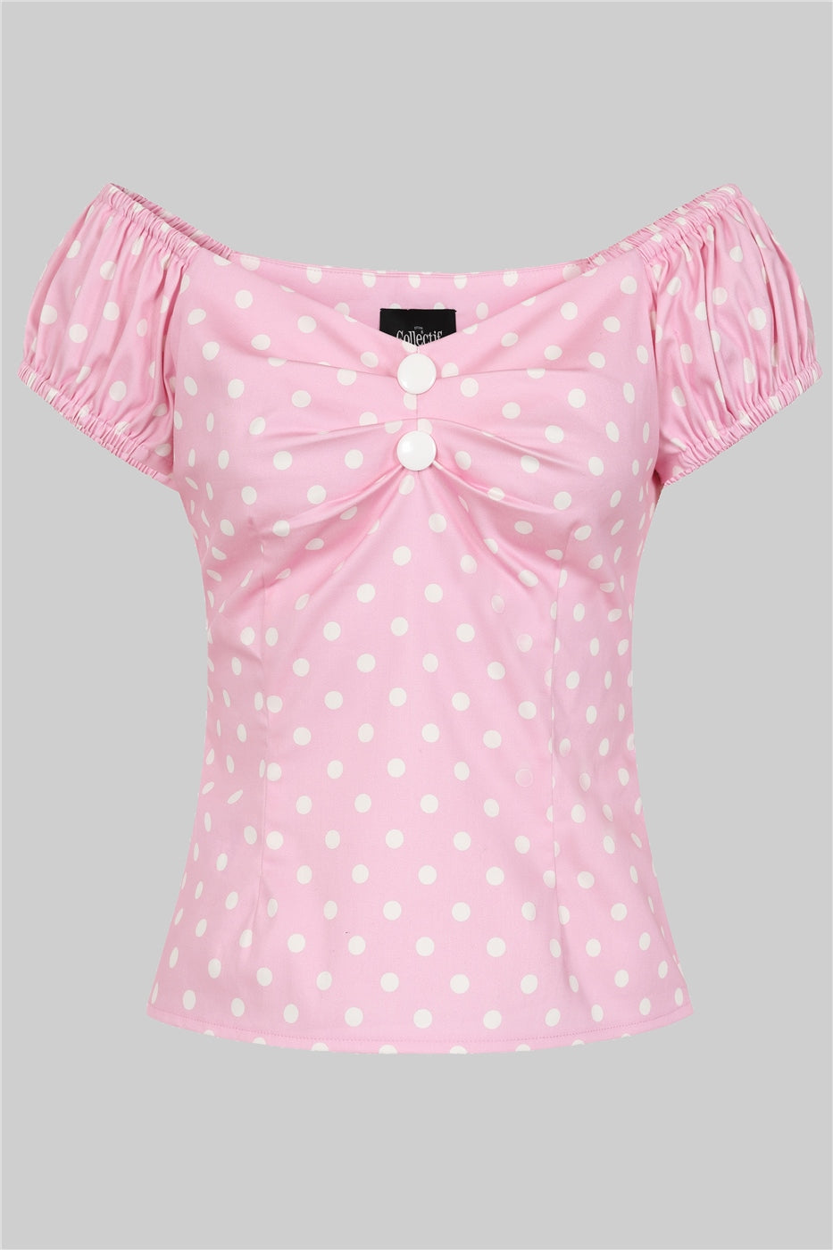 Dolores Pink Polka Top