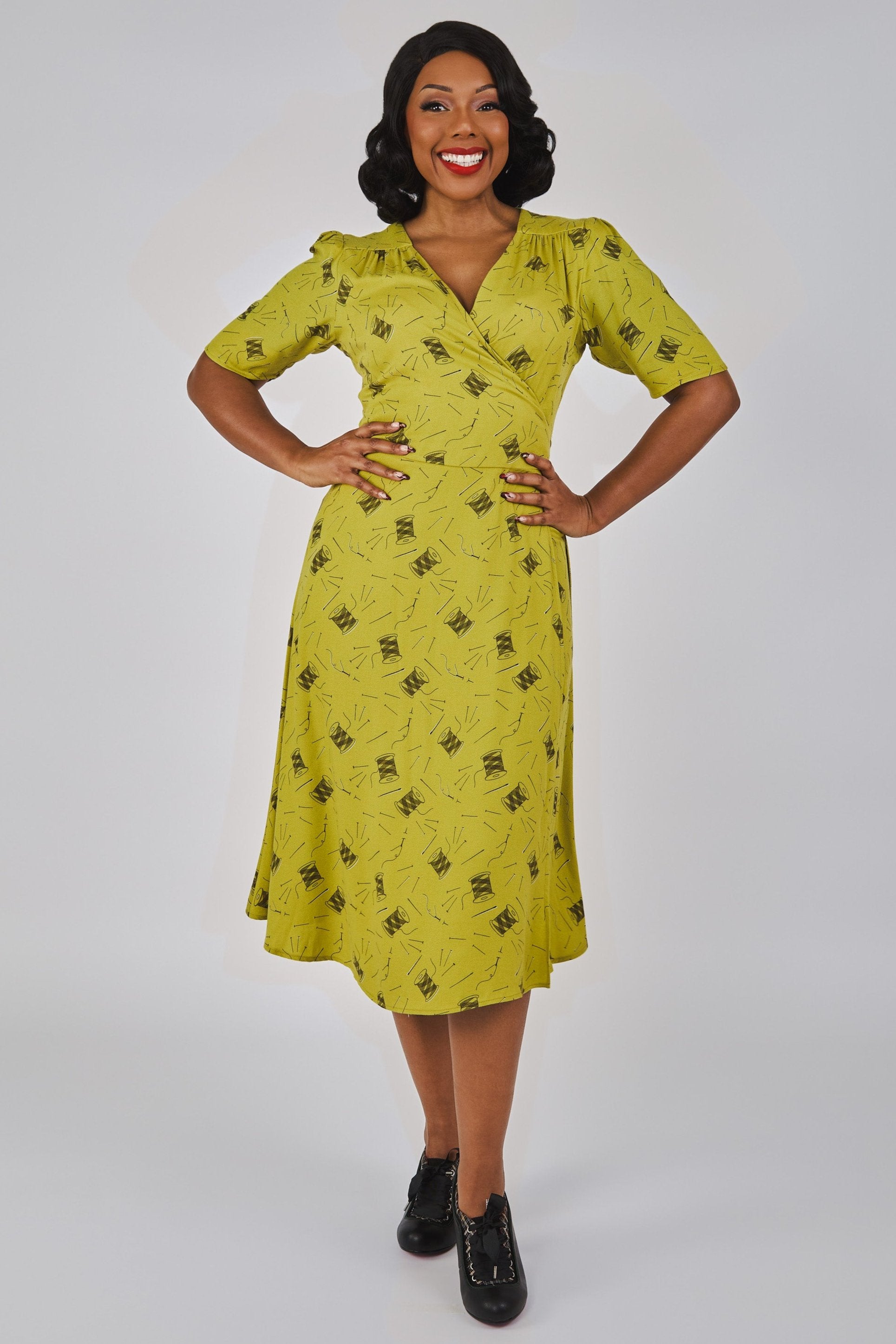 Cassandra Pins & Needles Wrap Dress