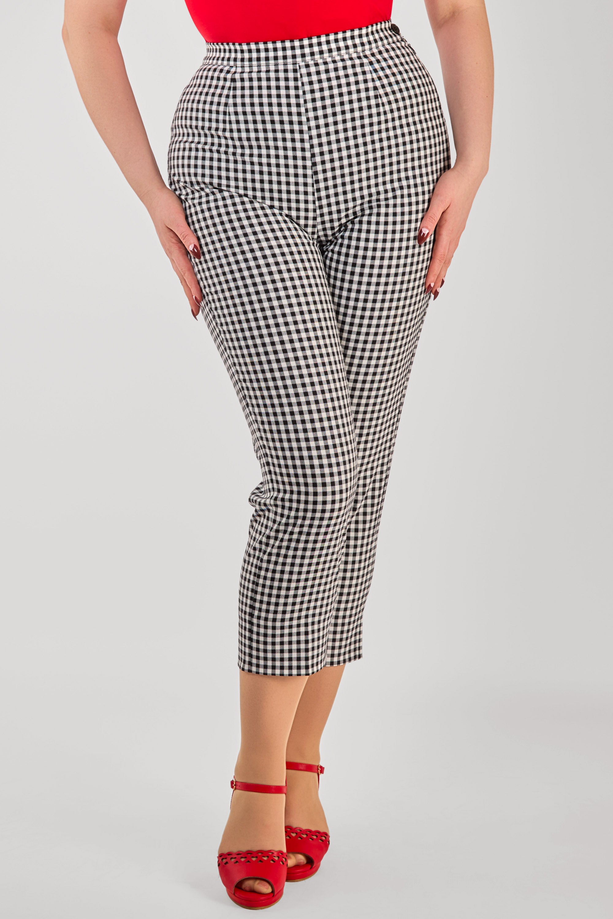 Nora Gingham Pedal Pushers